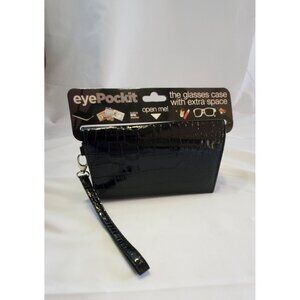 Just Solutions Eyepockit Black Crossbody Bag Glasses Case RFID Blocker NEW